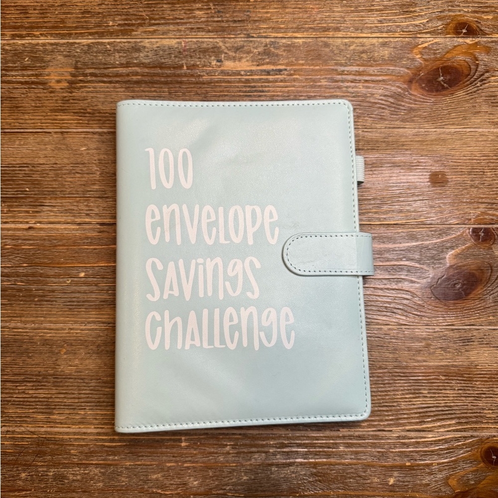 Light Blue Savings Challenge Binder